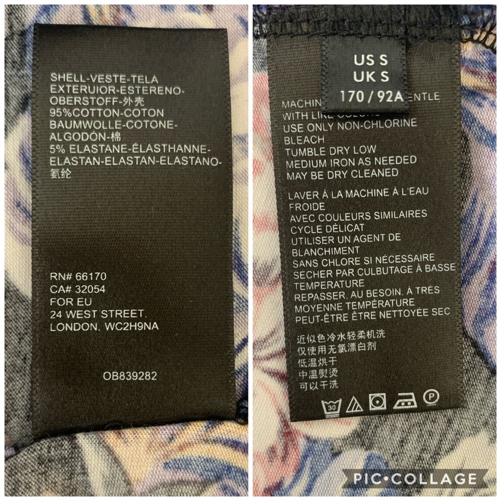 NWT ANTHRO Floral Knit Mock Neck Top size medium - Picture 6 of 6